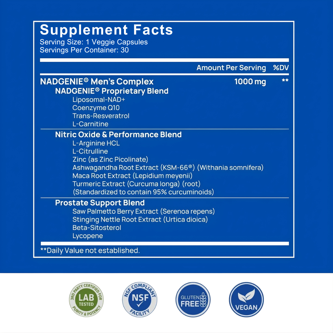 Vantique NAD+ Supplement for Men