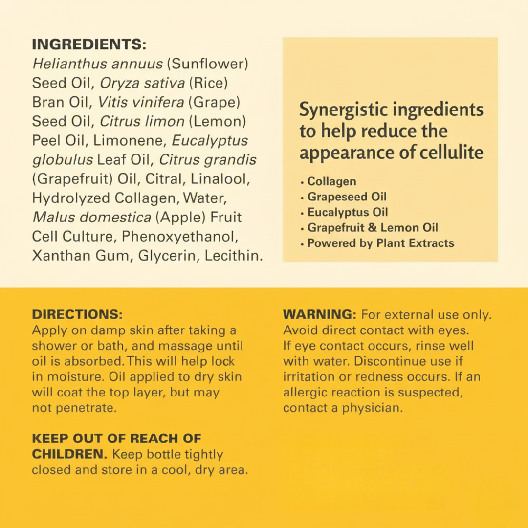 Anti-Cellulite Massage Oil